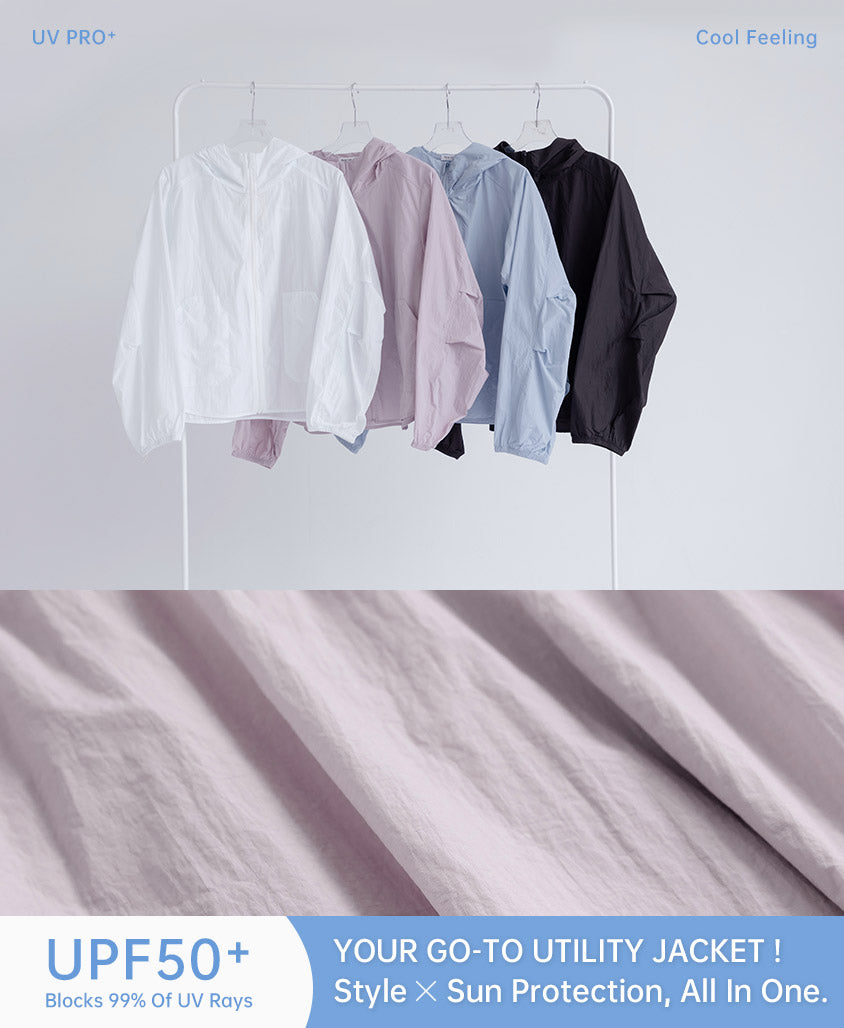 UV PRO+ Lightweight Functional Cropped Utility Plus Size Jacket
