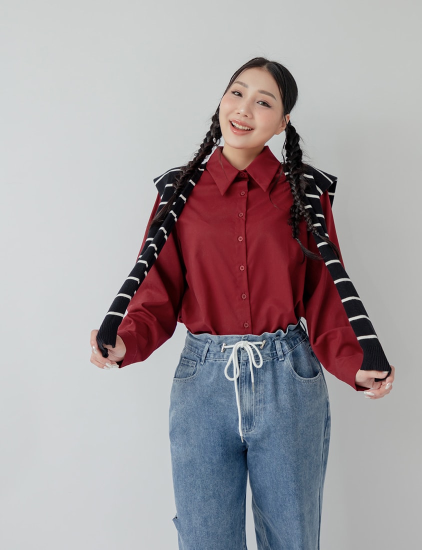 Versatile Multi-Color Knit Shawl