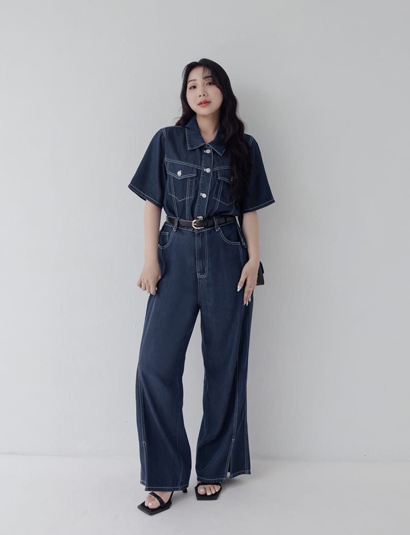 Lyocell Cooling Short Sleeve Button-Up Plus Size Jacket