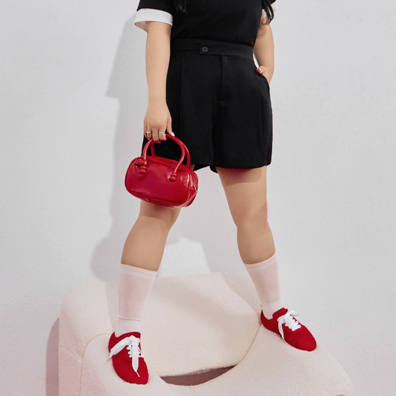 MORE U Asymmetric Wrinkle-Resistant Plus Size Shorts