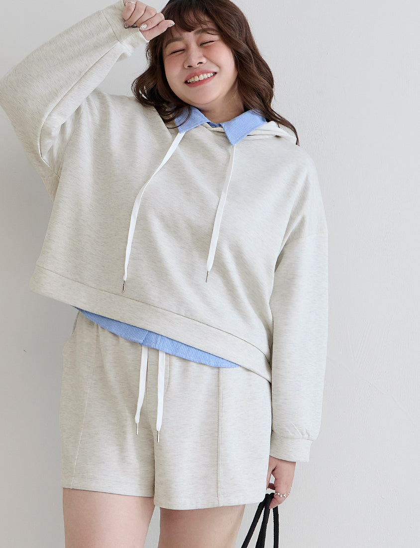 Cloud Cotton Elastic Drawstring Casual Plus Size Shorts