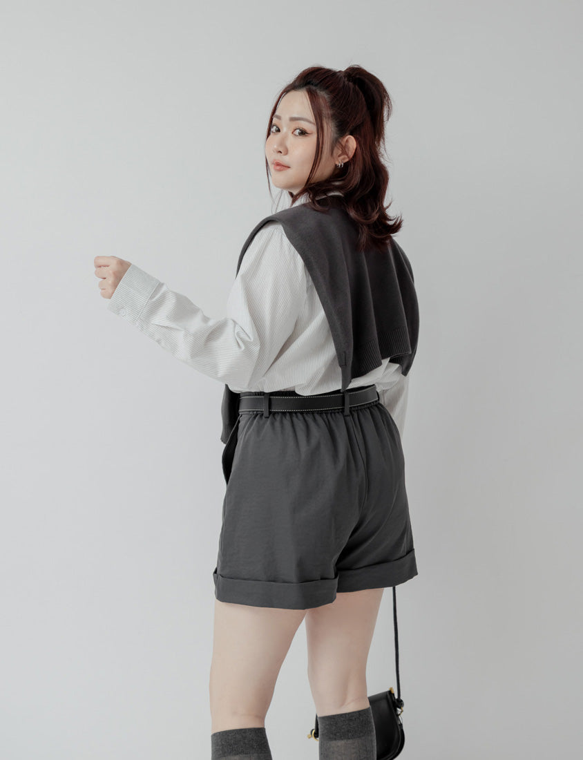 Versatile Multi-Color Knit Shawl