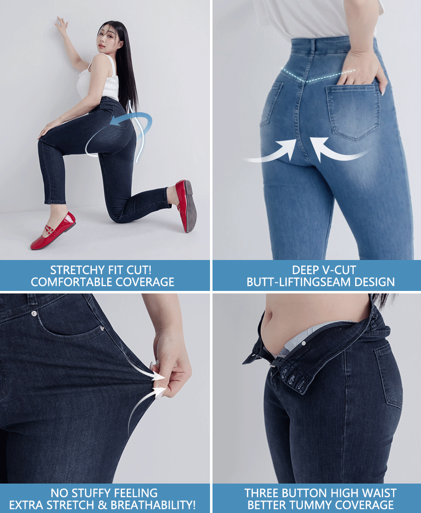 Cooling Tech Slim Fit Plus Size Jeans