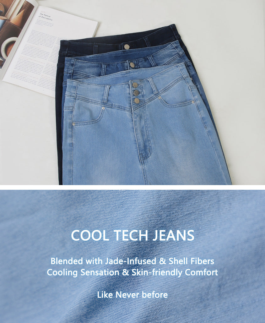 Cooling Tech Slim Fit Plus Size Jeans