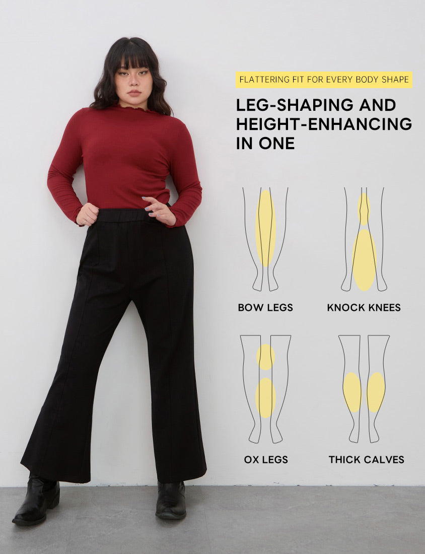 Crowds' Favorite Ultra-Stretch Leg-lengthening Roman Plus Size Flared Pants