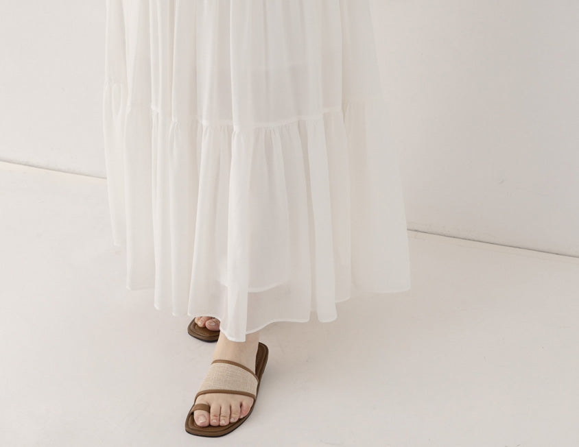 Multi-Layered Romantic Plus Size Chiffon Skirt