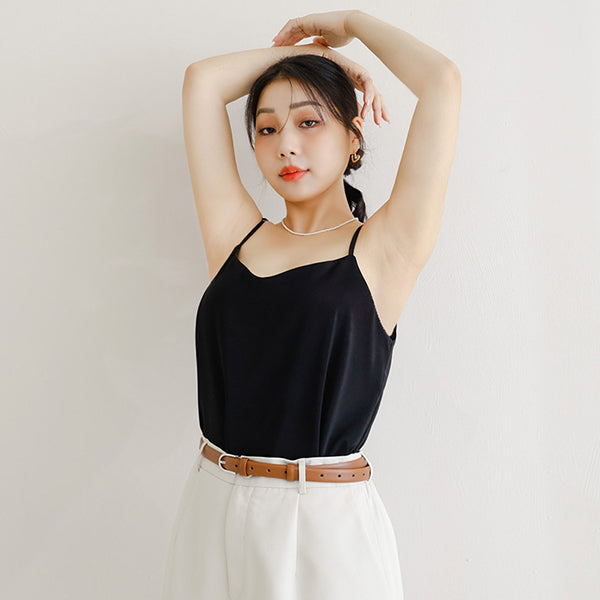 MISS. Skin-Friendly Satin Adjustable Strap Plus Size Cami
