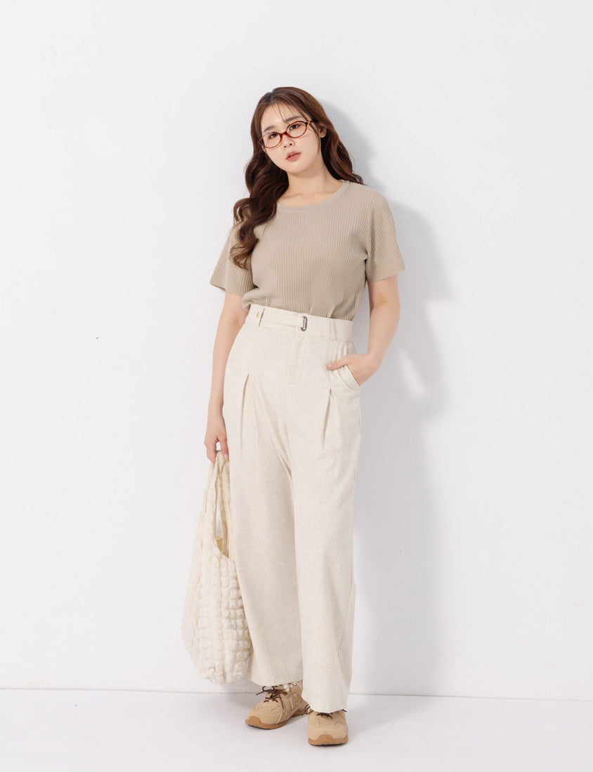 Cooling Lyocell Knit Plus Size Short Sleeve Top