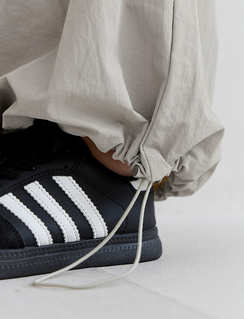 MUA! Edgy Utility Cargo Drawstring Pleated Plus Size Wide Leg Pants