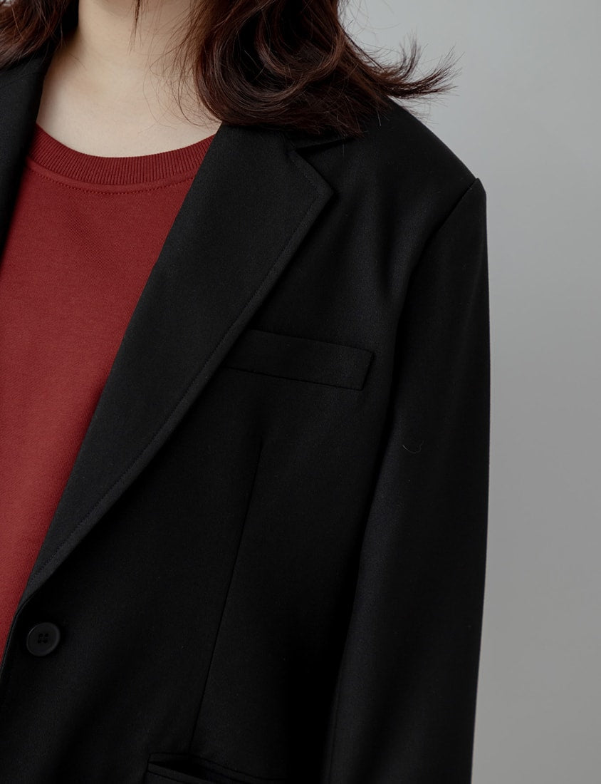 Minimal Versatile Plus Size Tailored Blazer