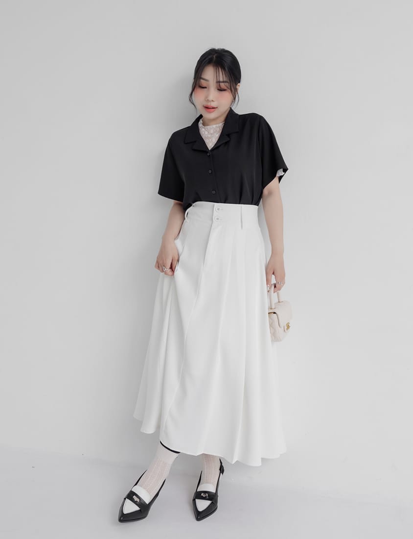 MISS. Silky Cool Oversize Cuban Collar Plus Size Shirt (Unisex)