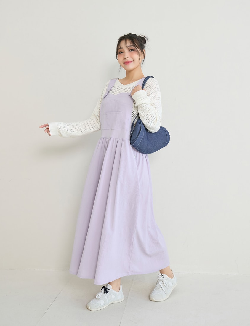 Anti-Pilling V-Neck Eyelet Plus Size Knit Top