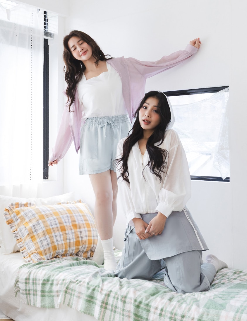 Skin-Friendly Lyocell Silky Denim Contrast Stitch Plus Size Shorts