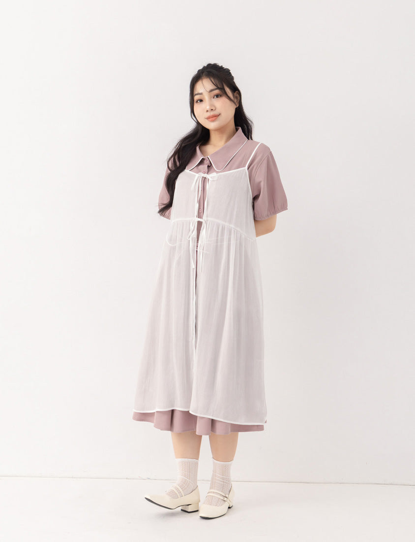 Shimmer Textured Plus Size Cami Maxi Dress
