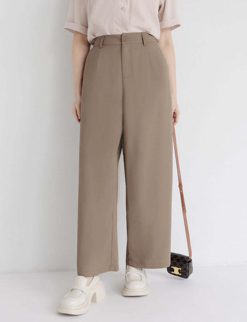 Sophisticated Pleated Drawstring Plus Size Tailored Pants