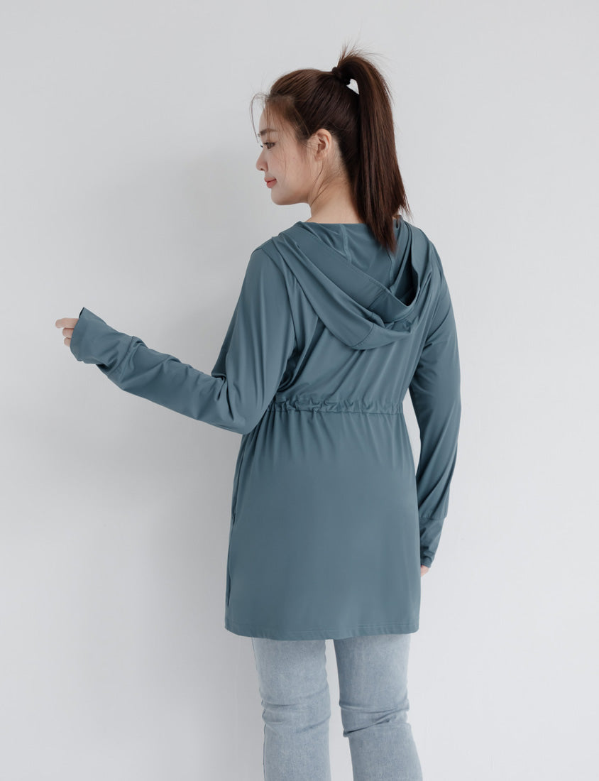 UV PRO+ Cooling Tech Sun Protection Plus Size Longline Jacket