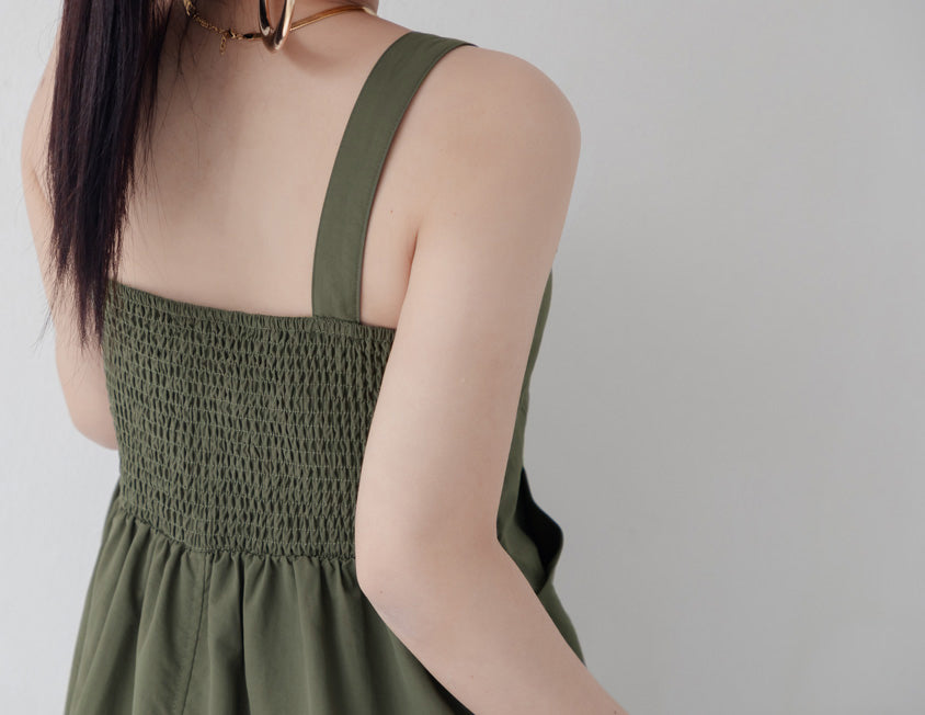MUA! Adjustable Cargo Zip-Up Plus Size Cami Dress