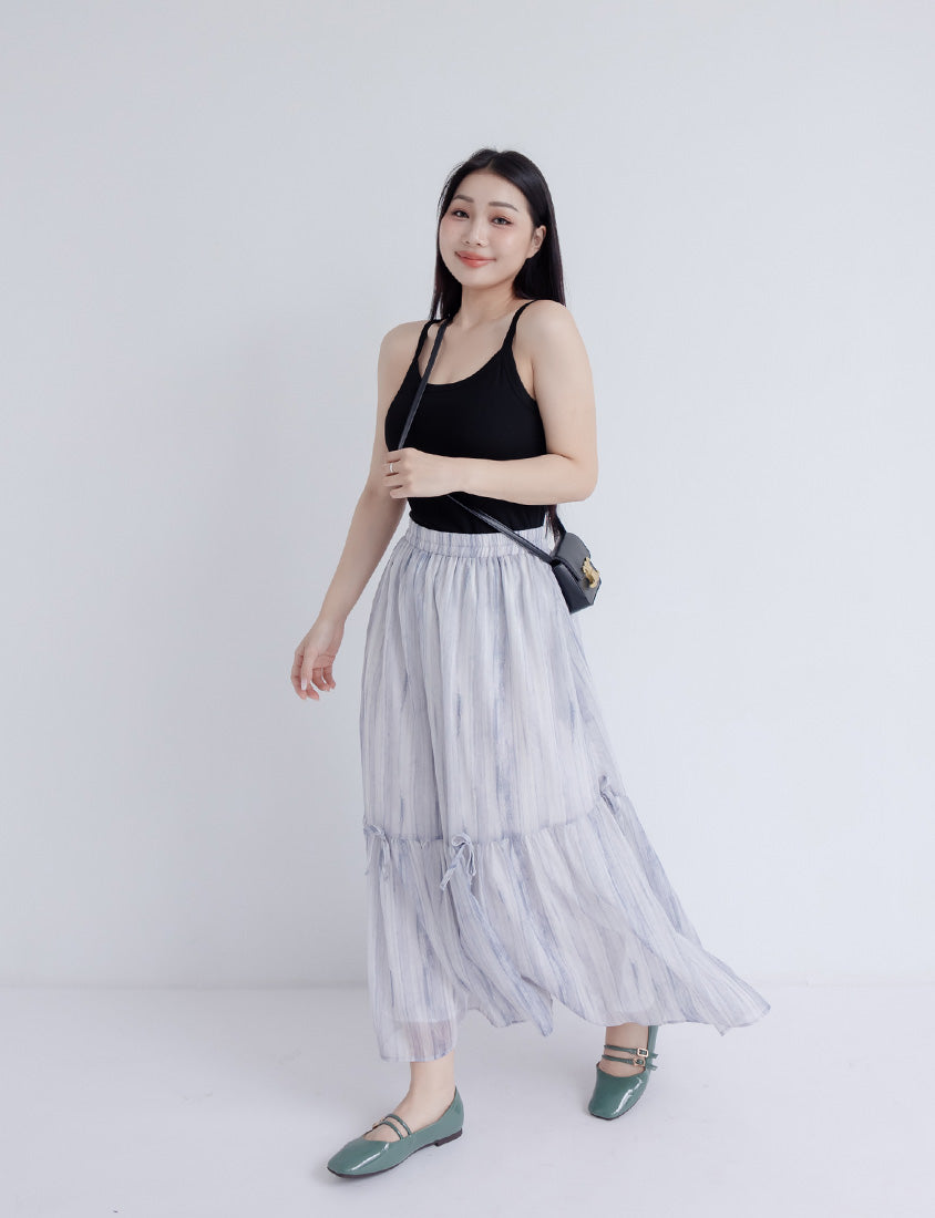 U-Neck Ribbed Shoulder Cut Plus Size BRATOP (with Padding)