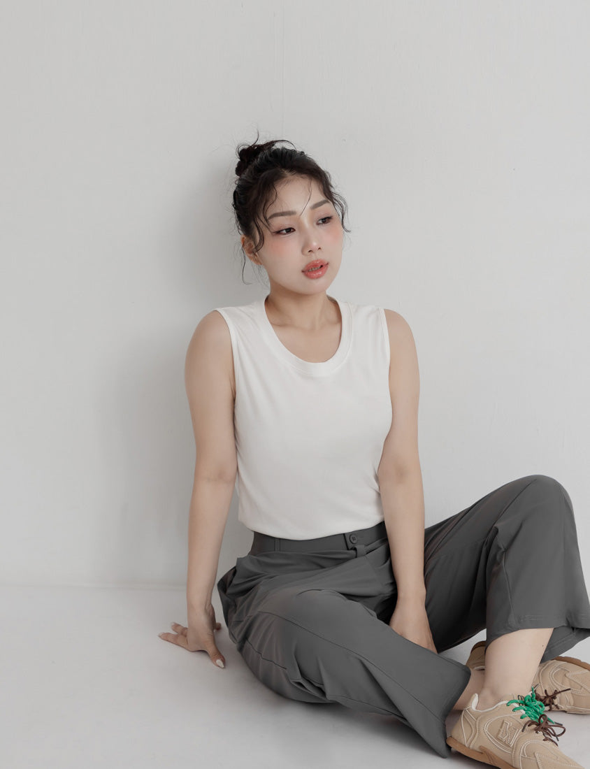 Everyday Basic Crewneck Plus Size Tank Top