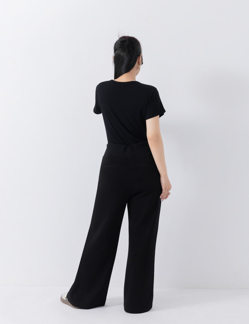MUA! Ribbed Square Neck Side-Ruched Plus Size Top