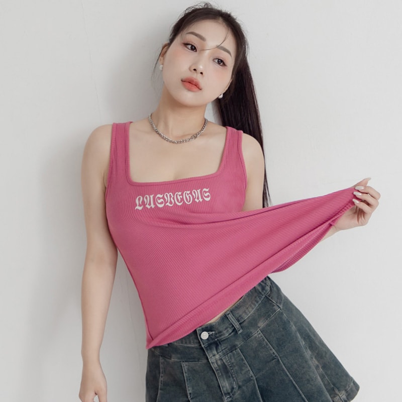 MUA! LAS VEGAS Ribbed Plus Size Tank Top
