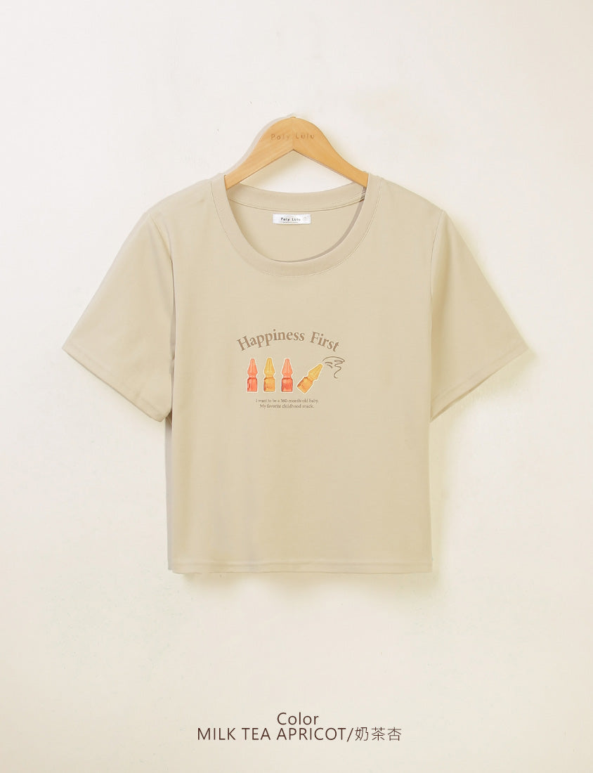 Retro Cola Gummy Plus Size Print Tee
