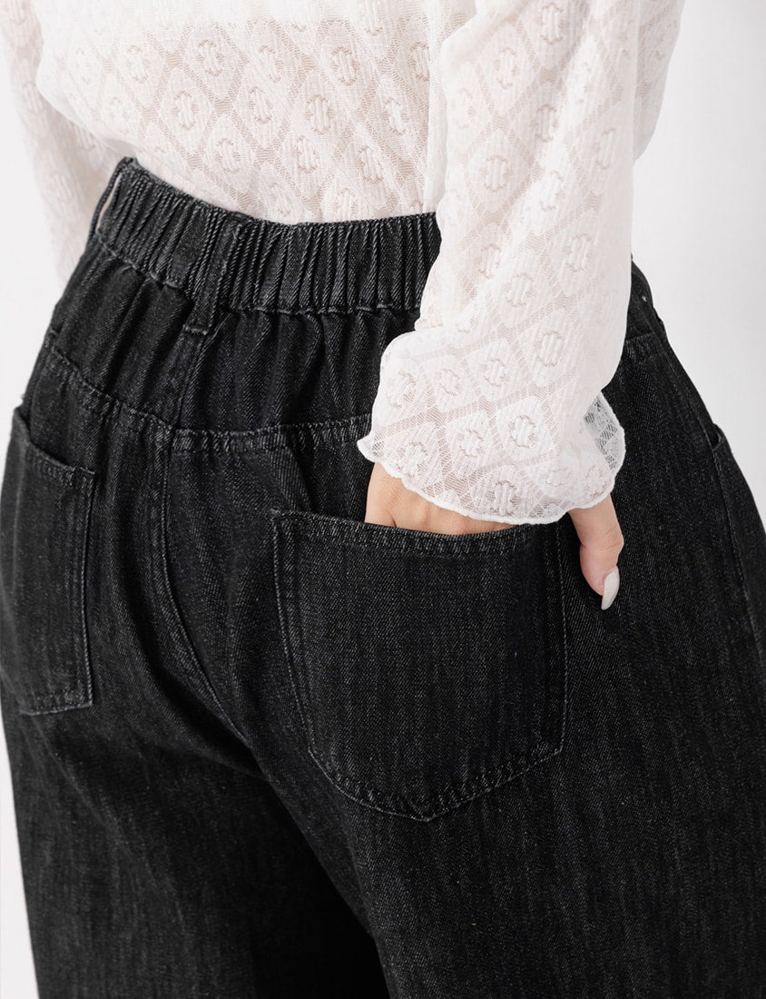 Pear-Shaped Friendly! Seamed Plus Size Wide Leg Jeans