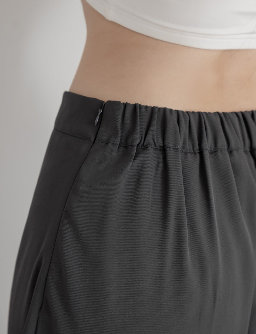 MUA! Hot Side Tie Elastic Back Waist Plus Size Maxi Skirt (with Belt)