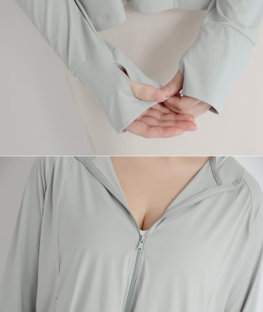 UV PRO+ Cooling Tech Sun Protection Plus Size Cropped Jacket