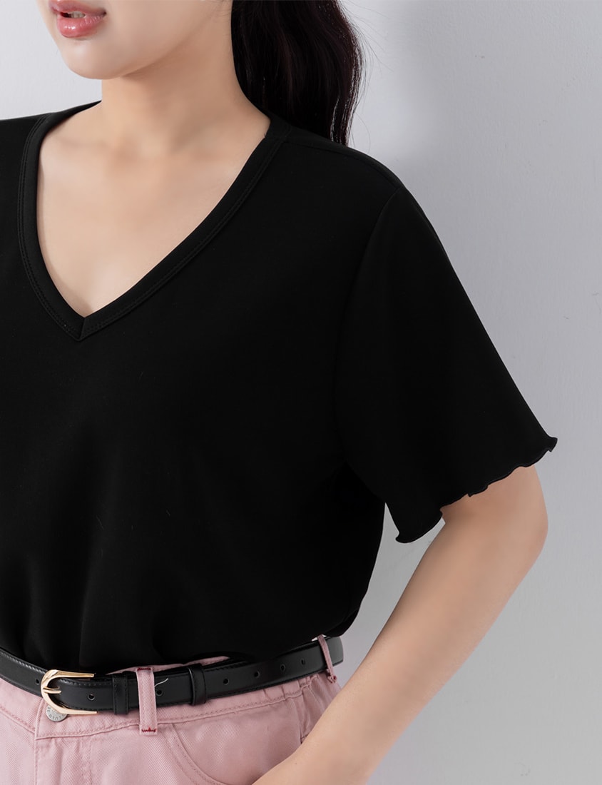 COOL PRO+ Space Cotton V-Neck Plus Size Tee