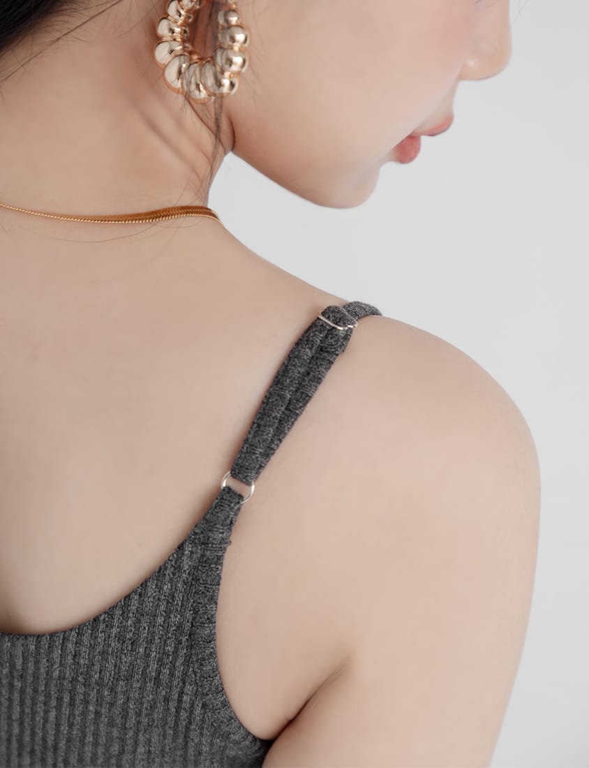 Pobra. Sweet & Edgy Heart Embroidery Plus Size Bra Top (With Pads)