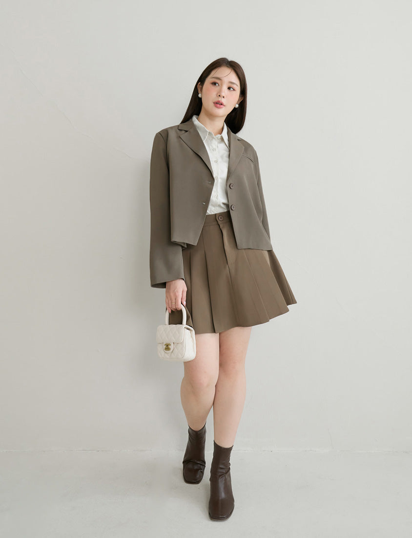 MISS. Elegant Plus Size Long Sleeve Blazer