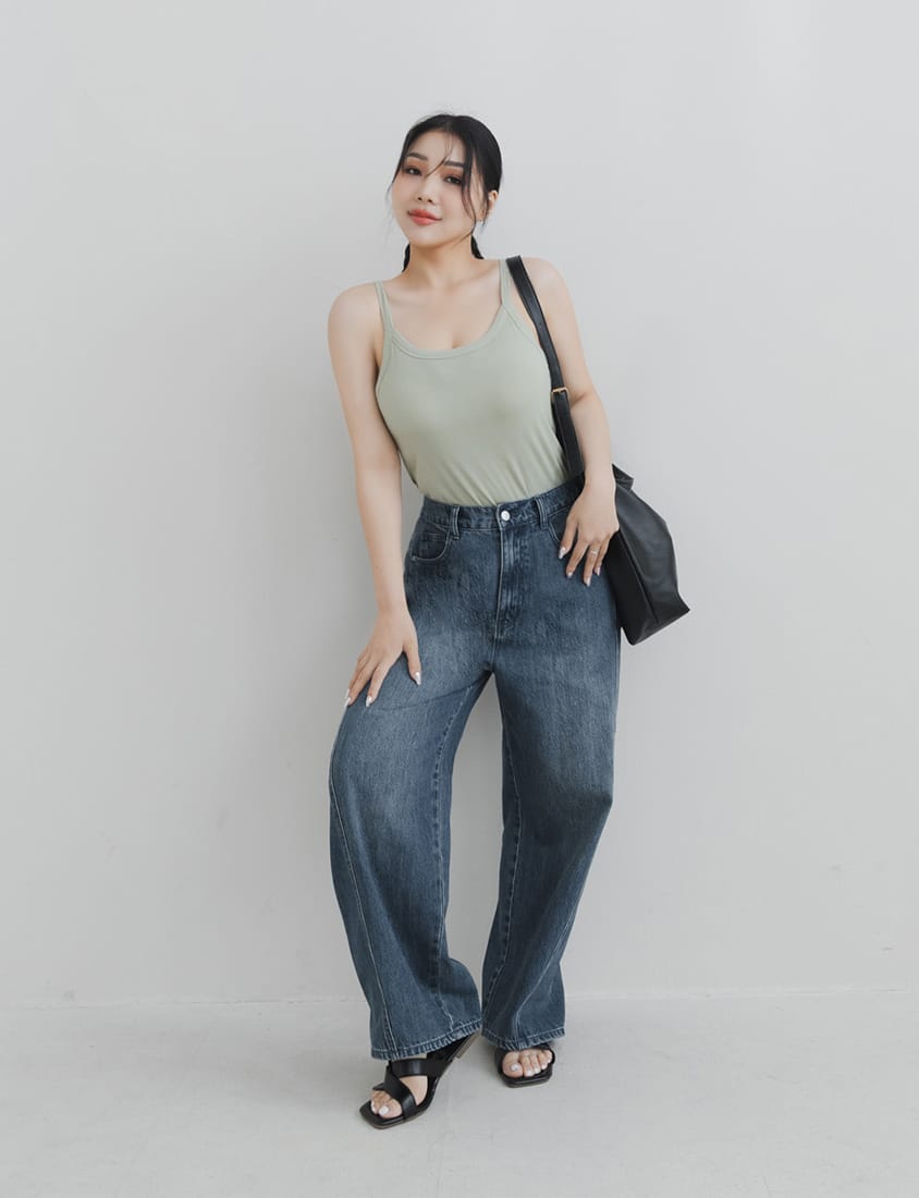 Stylish Slimming Stitch Tapered Plus Size Jeans