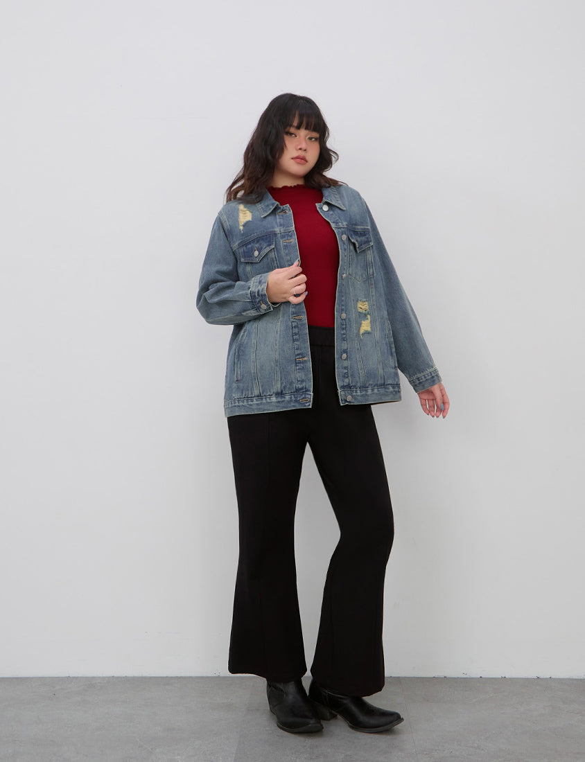 Crowds' Favorite Ultra-Stretch Leg-lengthening Roman Plus Size Flared Pants