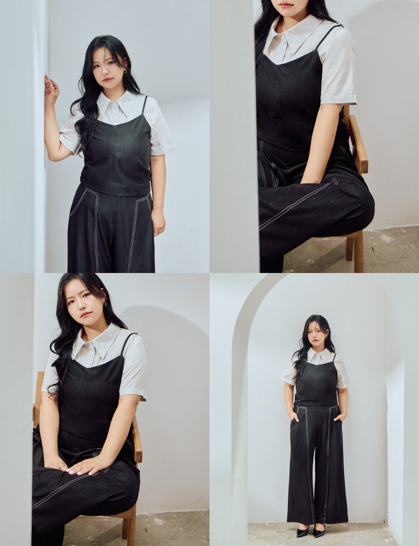 MORE U COOL PRO+ Silky Denim-Look Plus Size Vest