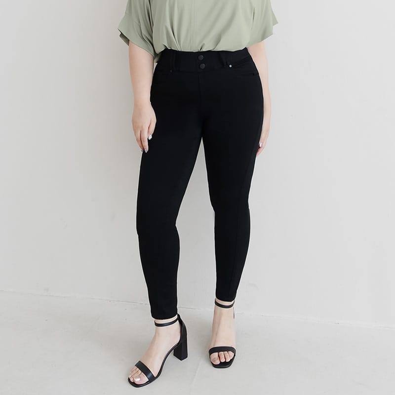Cooling Elastic Wide Waistband Long Pants