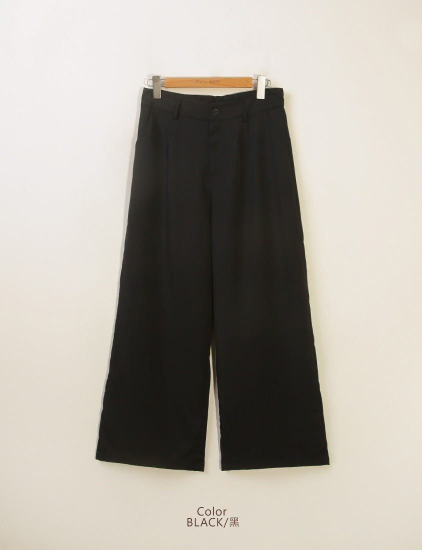 Sophisticated Pleated Drawstring Plus Size Tailored Pants