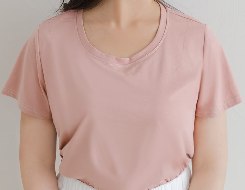 Pobra. UV PRO+ Cooling Antibacterial BRA TEE (with Pads)