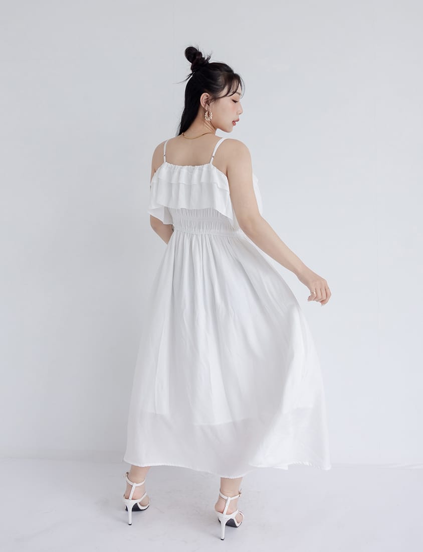 MUA! Ruffle Button Front Plus Size Maxi Dress