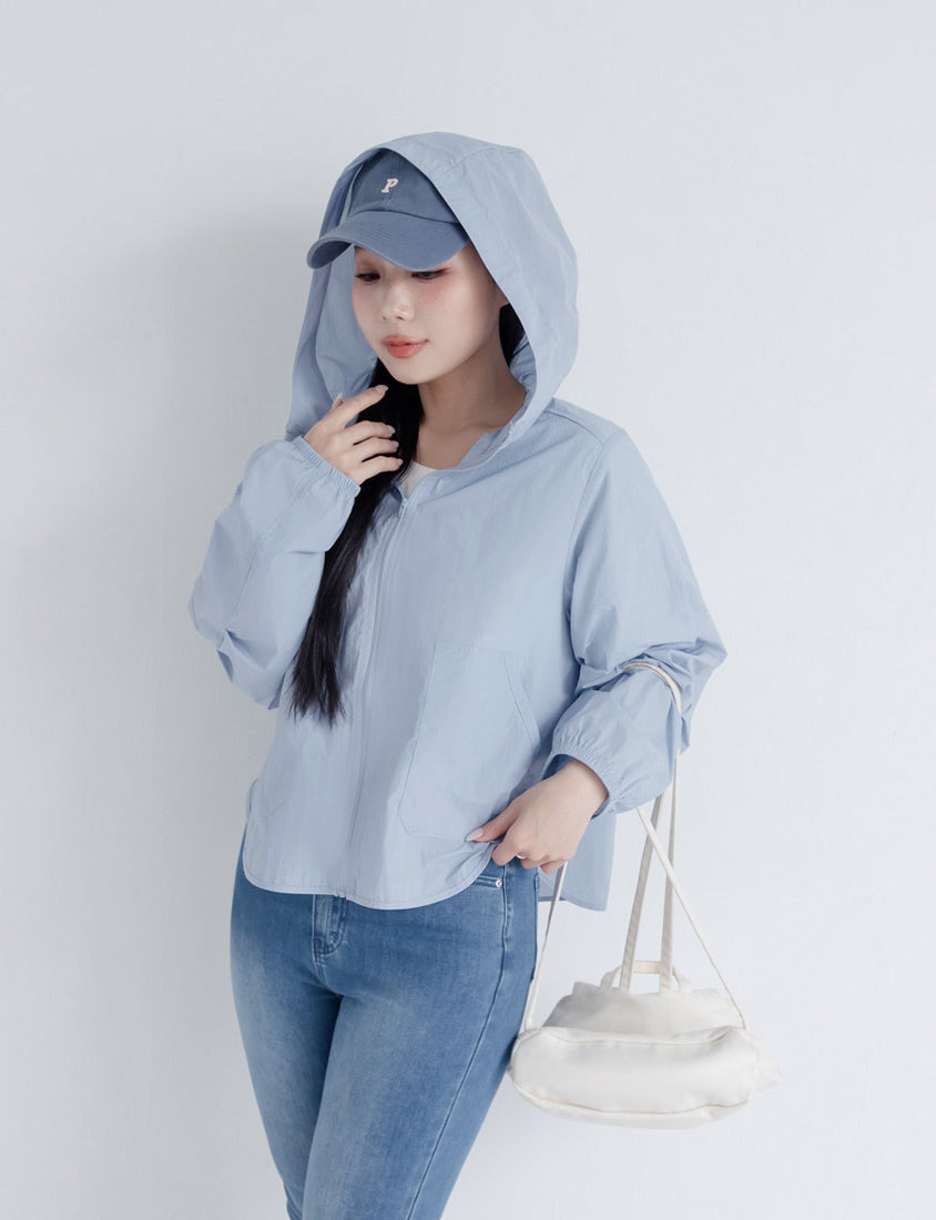 UV PRO+ Lightweight Functional Cropped Utility Plus Size Jacket