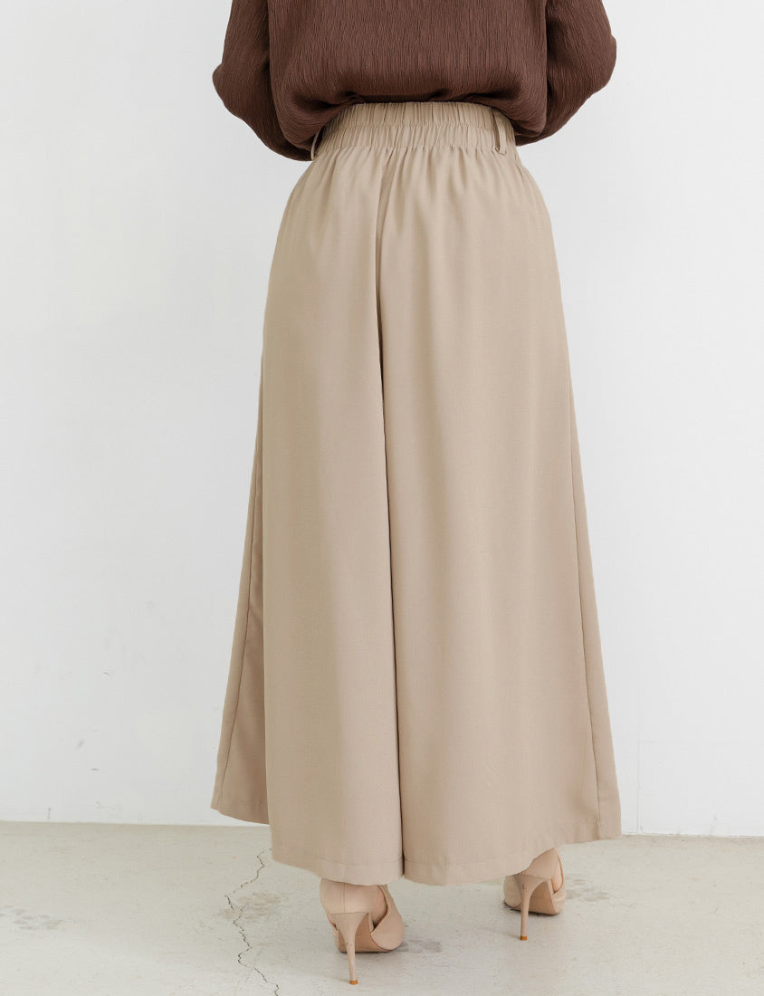 MISS. Wrinkle-Resistant High Waist A-Line Plus Size Tailored Wide Pants