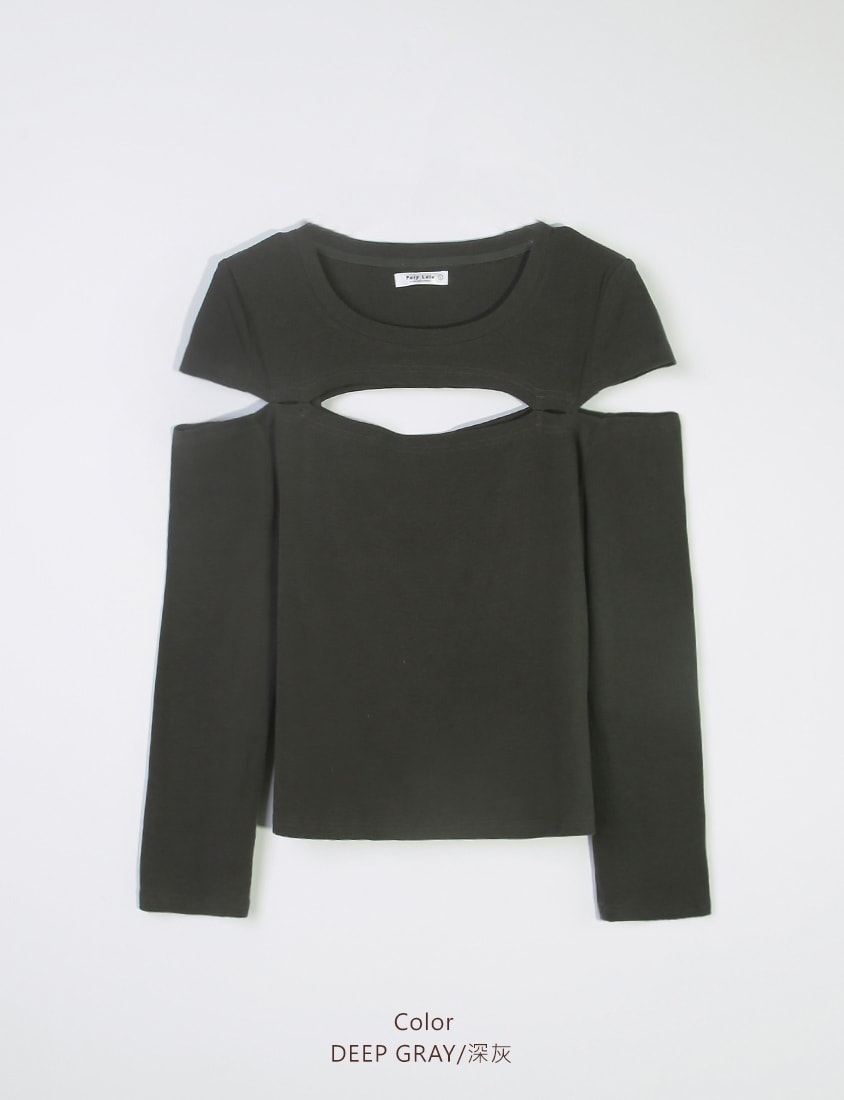 MUA! Cut-Out Plus Size Ribbed Top