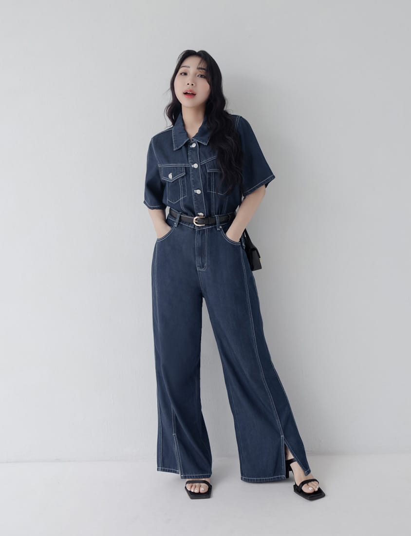 Lyocell Cooling Short Sleeve Button-Up Plus Size Jacket