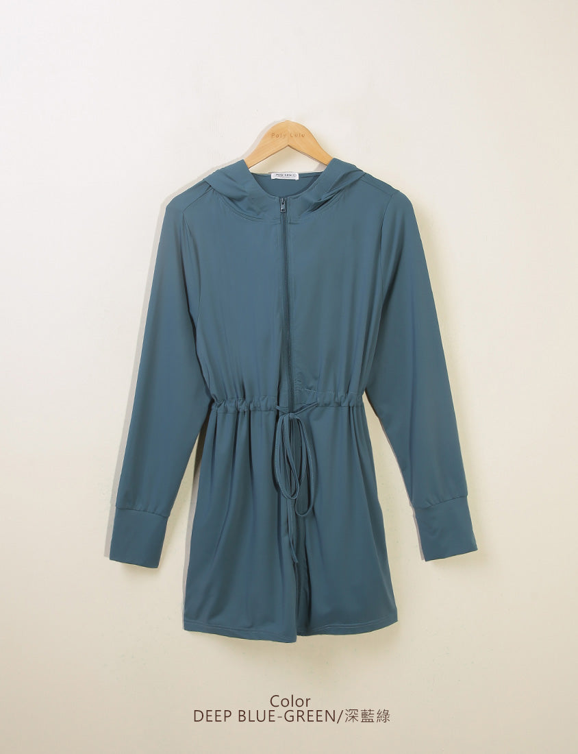 UV PRO+ Cooling Tech Sun Protection Plus Size Longline Jacket