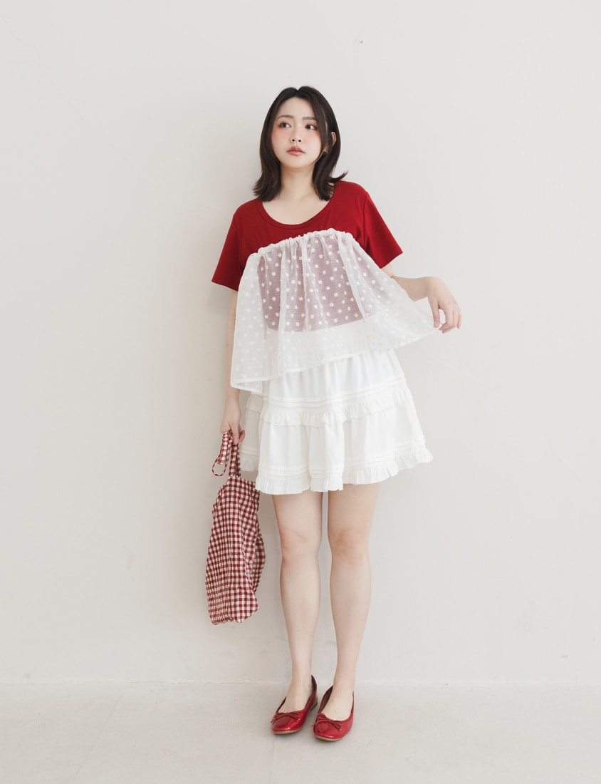U-Neck Multicolor Plus Size Comfy Slim Tee