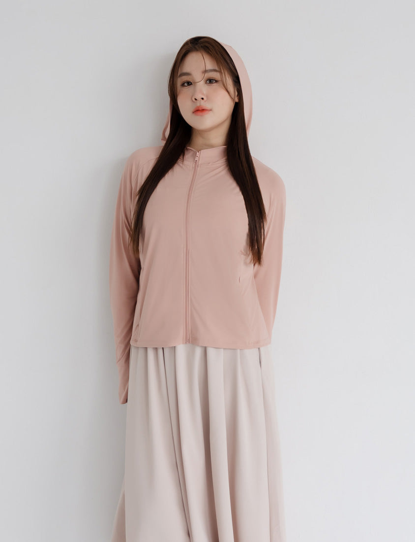 UV PRO+ Cooling Tech Sun Protection Plus Size Cropped Jacket