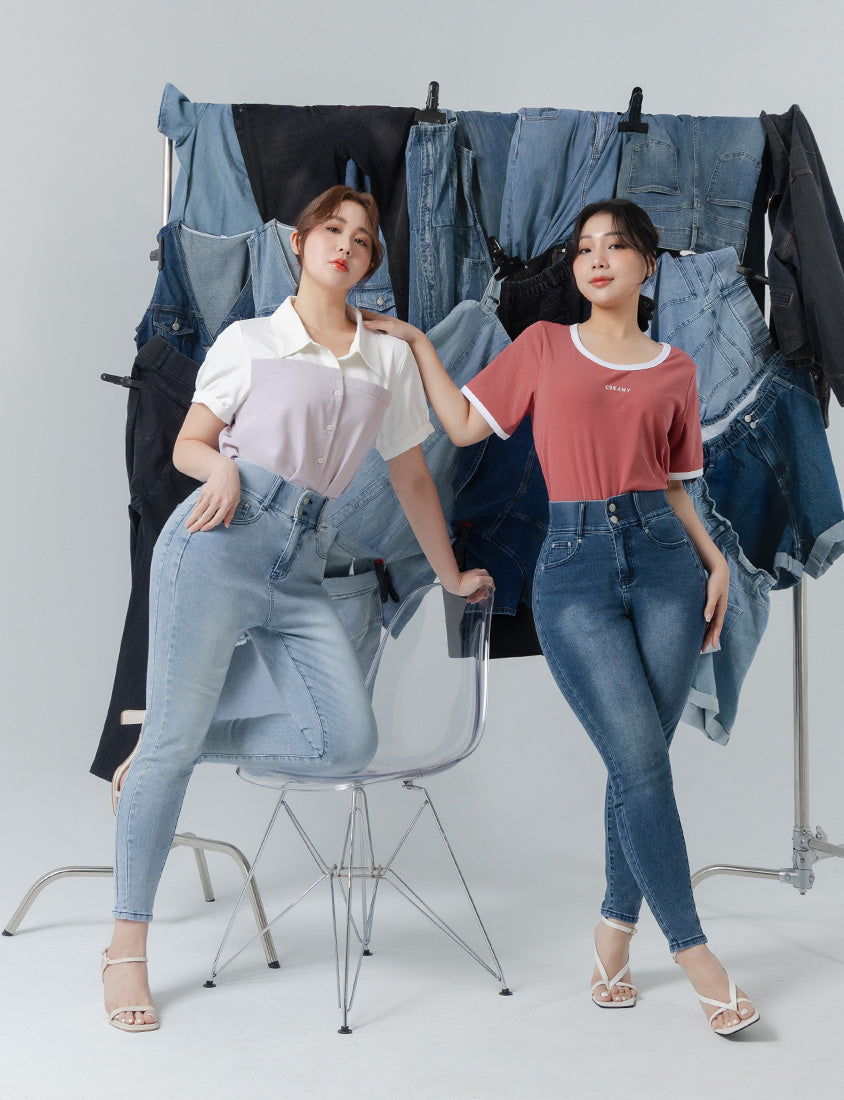 Tummy Flattering Plus Size Slimming Jeans