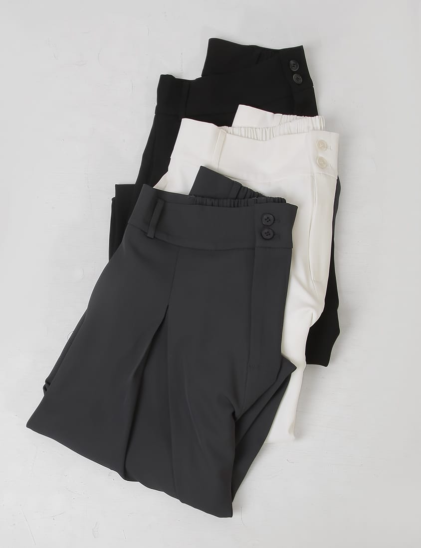 MISS. High Waist Pleated Tummy Flattering Plus Size Tailored Pants