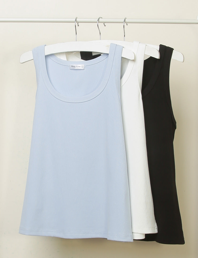 MUA! Summer Essential U-Neck Cut Out Plus Size Tank