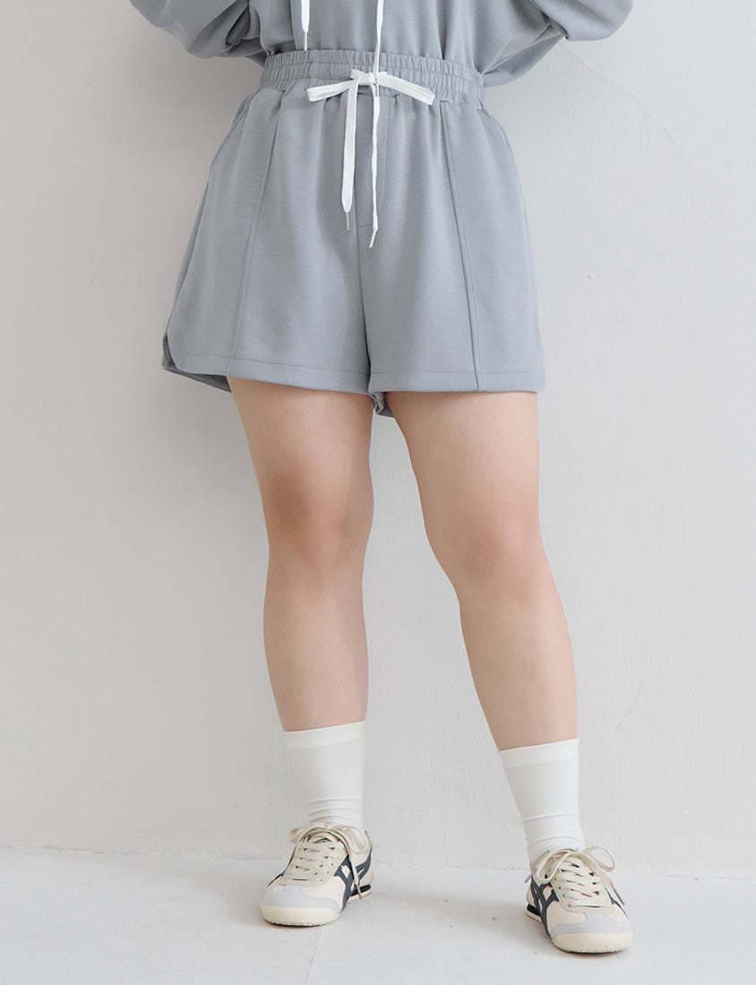 Cloud Cotton Elastic Drawstring Casual Plus Size Shorts
